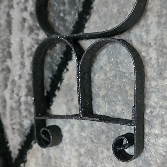 3- BOO! HALLOWEEN METAL BLACK GLITTER SIGNS PRICE FIRM - Picture 3 of 10